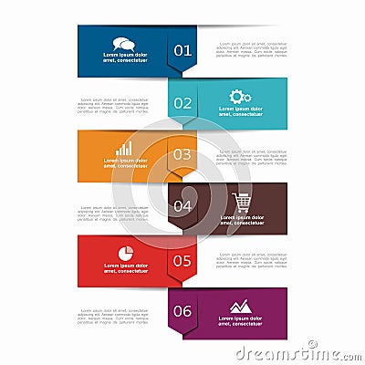 Infographic template. Can be used for workflow layout, diagram, business step options, banner, web design. Vector Illustration