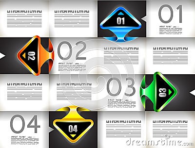 Infographic template for statistic data visualizat Vector Illustration