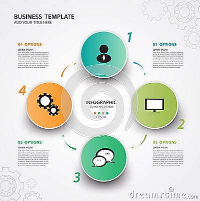 Infographic Templates for Business Vector Illustration, banner, silde, presentation, diagram, timeline, graph, chart vector Vector Illustration