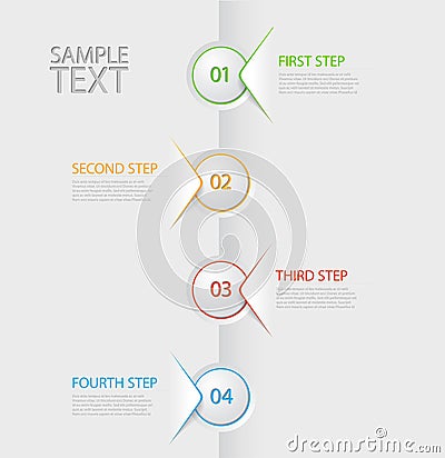 Infographic timeline report template Vector Illustration