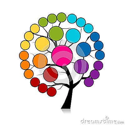 Infographic tree for your design Vector Illustration