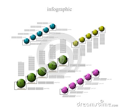 Infographics balls for any project Vector Illustration