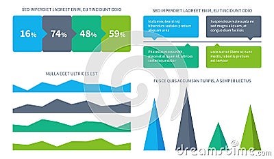 Infographics. Business presentation flowchart. Data visualization bars. Abstract scheme templates. Statistic information Vector Illustration
