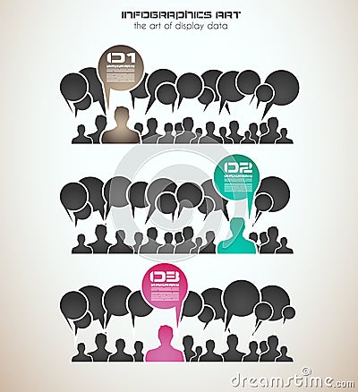 Infographics concept to display your data Stock Photo