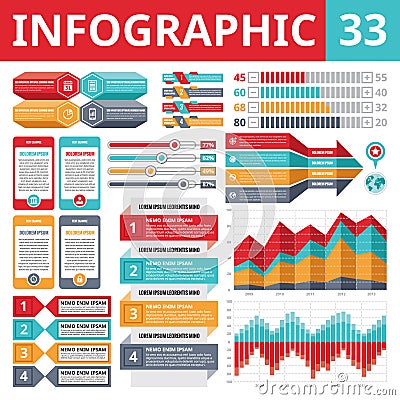 Infographics Elements 33 Vector Illustration