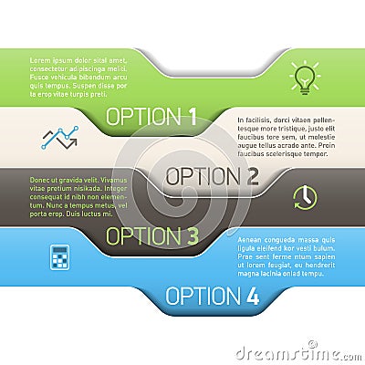 Infographics option design template Vector Illustration