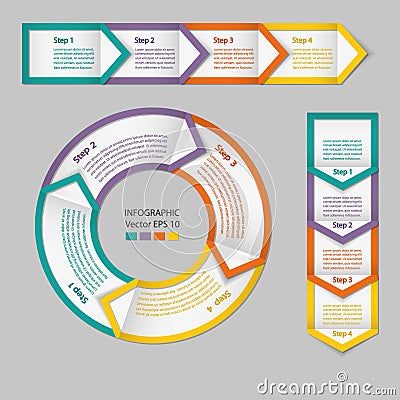 Infographics. Process chart module. Vector Illustration