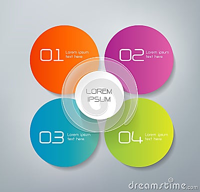 Infographics - 4 steps Vector Illustration