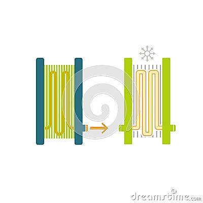 Infographics technology of beer production Vector Illustration