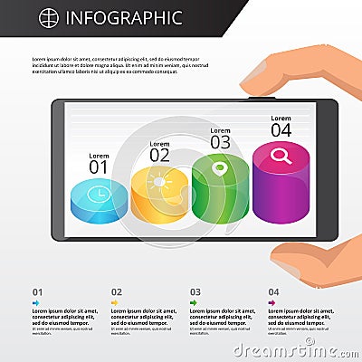 Infographics template Stock Photo