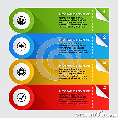 Infographics template design Vector Illustration