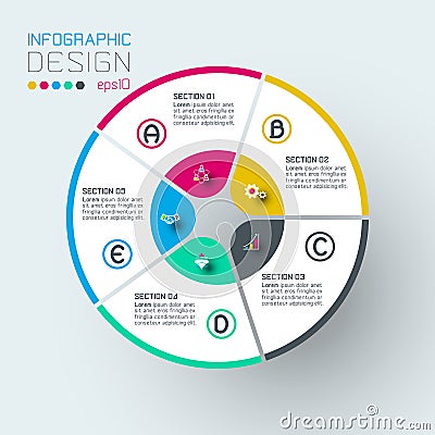 Infographics on vector graphic art. Vector Illustration