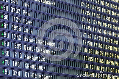 Information Board Editorial Stock Photo