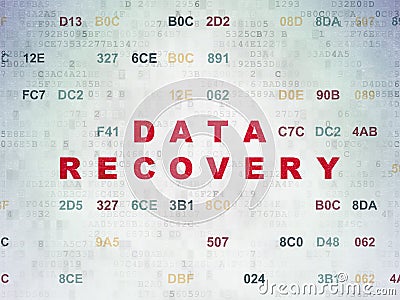 Information concept: Data Recovery on Digital Stock Photo