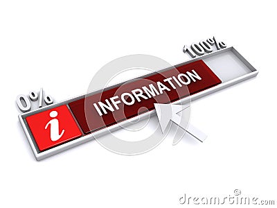 Information download icon Stock Photo