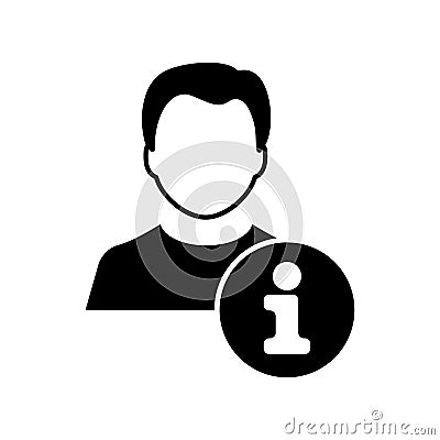 Information Icon Gimmick Vector Template Black White Vector Illustration