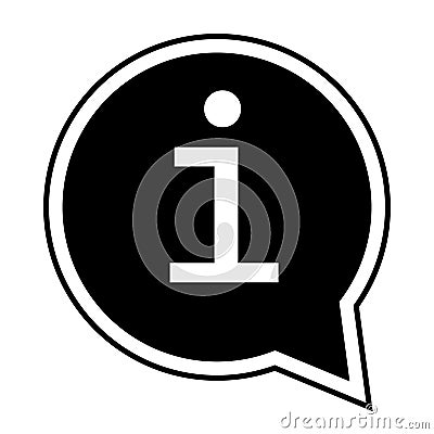 Information icon vector illustration. Information symbol. Cartoon Illustration