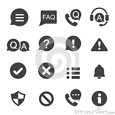 Information and notification icon Vector Illustration