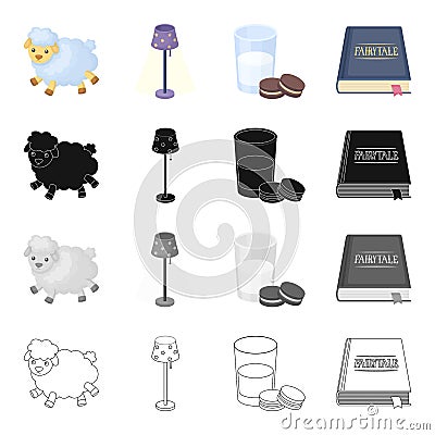 Information, rest, sleep and other web icon in cartoon style.Book, binding, bookmarking icons in set collection. Vector Illustration