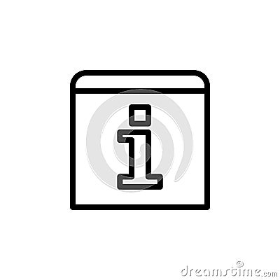 Information table icon. Element of minimalistic icons for mobile concept and web apps. Thin line icon for website design and devel Stock Photo