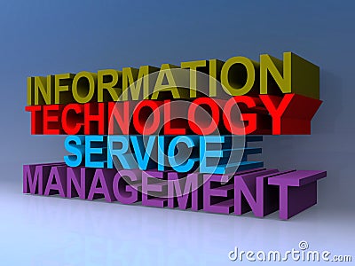 Information technology service management Stock Photo