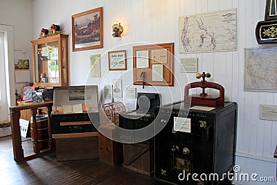 Historic image of what a typical general store might look like in the old days, Old Town, San Diego, California, 2017 Editorial Stock Photo