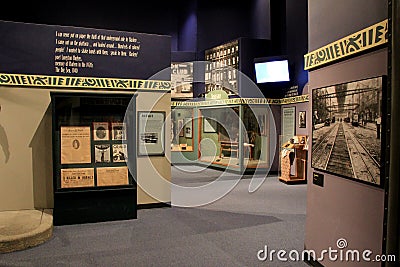 Informative exhibit on Harlem in the 20's, New York State Museum,Albany,New York,2015 Editorial Stock Photo