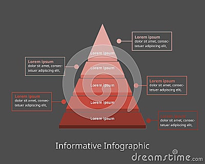 Informative Infographic template for business. step diagram for presentation vector infographic Vector Illustration