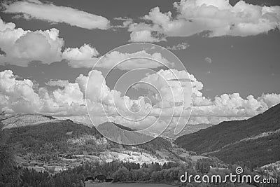 Infrared countryside landscape Stock Photo