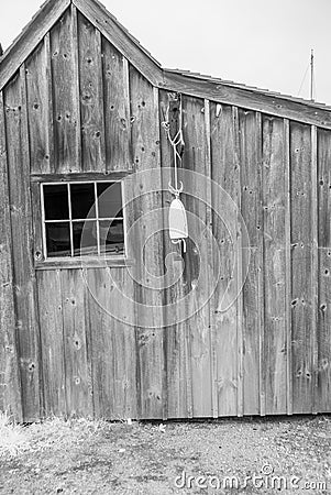 Infrared shed Stock Photo