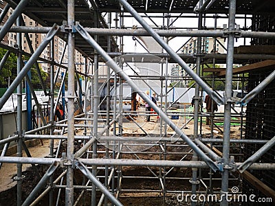 The infrastructure working place in wuhu city Editorial Stock Photo