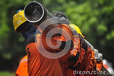 Infrastruktur Gas Bumi di Semarang Editorial Stock Photo