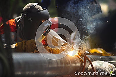 Infrastruktur Gas Bumi di Semarang Editorial Stock Photo