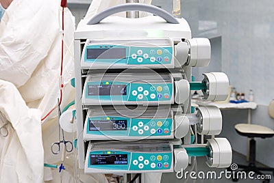 Infusion pumps Stock Photo