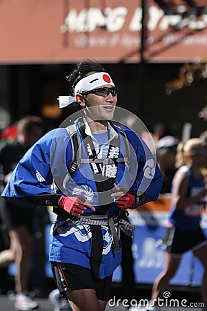 ING New York City Marathon, Runner form Japan Editorial Stock Photo