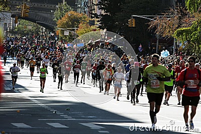 ING New York City Marathon, Runners Editorial Stock Photo