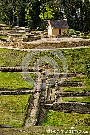 Ingapirca important inca ruins in Ecuador Stock Photo