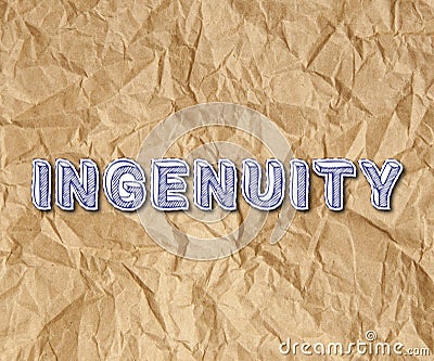 Ingenuity Crumpled Paper Stock Photo