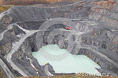 Ingleton quarry Stock Photo