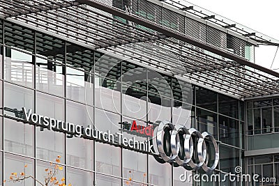 Audi main car factory in ingolstadt germany Editorial Stock Photo