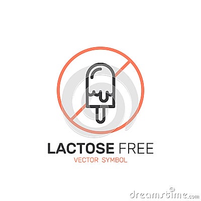 Ingredient Warning Label Icons. Allergens Lactose Diary, Milk. Vegetarian and Organic symbols. Food Intolerance Stock Photo