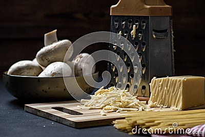 Ingredients for cooking pasta Stock Photo