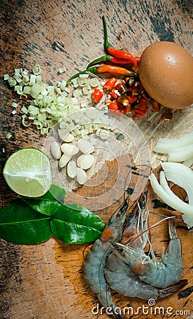 Ingredients thai food style Stock Photo