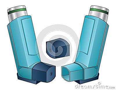 Inhaler Vector Illustration