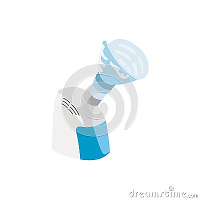 Medical compressor inhaler, vector illustration Vector Illustration