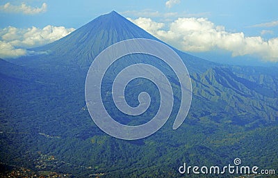 Inierie volcano on the island of Flores, Indonesia Stock Photo