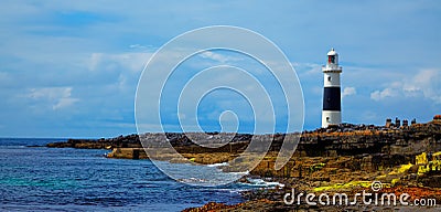 Inis Oirr Lighthouse Stock Photo