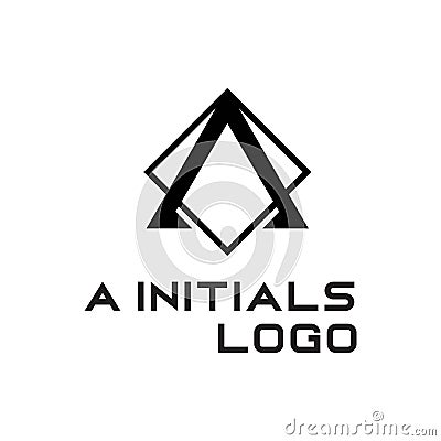 Initial alphabet a logo Vector Illustration
