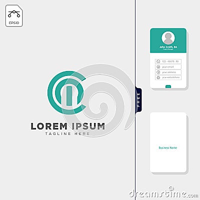 initial C,Cm,CH logo template vector illustration, free business card Vector Illustration