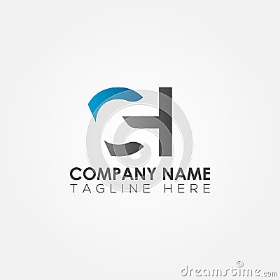 Initial CH Letter Logo With Creative Modern Business Typography Vector Template. Creative Abstract Letter CH Logo Design Vector Illustration